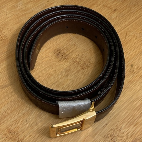 Vintage NIB Taner Brown Gold Leather Money ID Conceal Security Travel Zip Belt - Picture 5 of 16